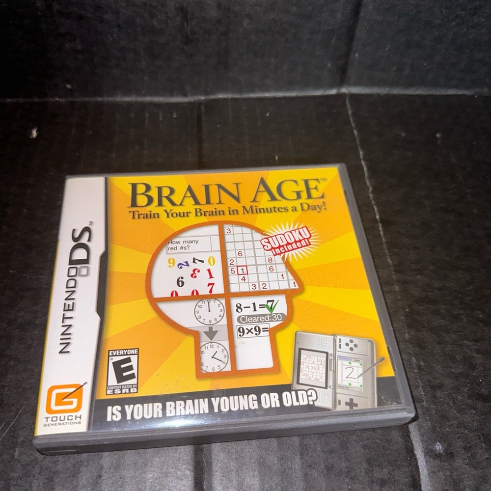 Nintendo DS Game Brain Age Handheld video game